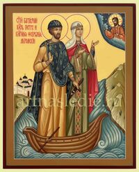 Икона Пётр и Феврония Муромские Арт.3640