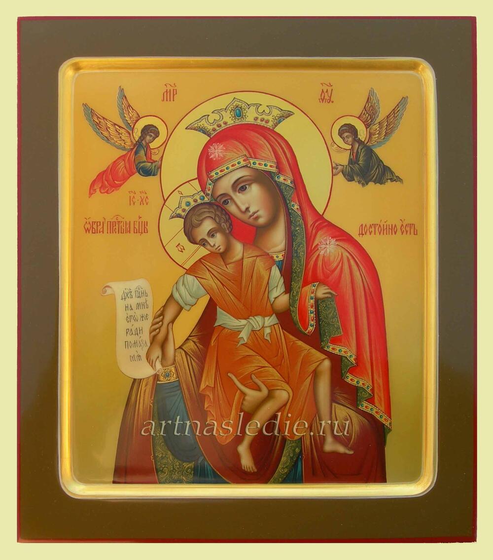 Икона Достойно Есть ( Милующая )  Пресвятая Богородица Арт.0362