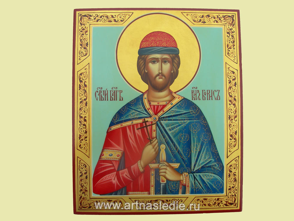 Икона Борис Святой Благоверный Князь. Арт.0135